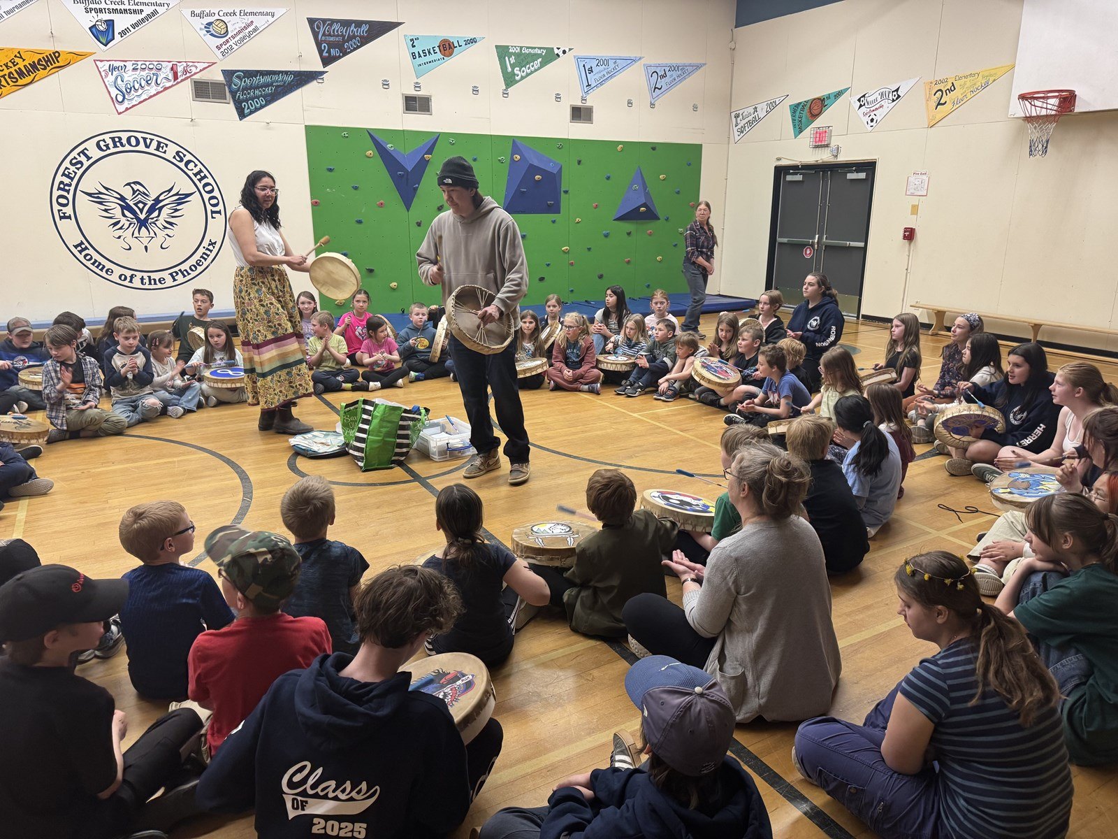 Drumming with Danikka and William